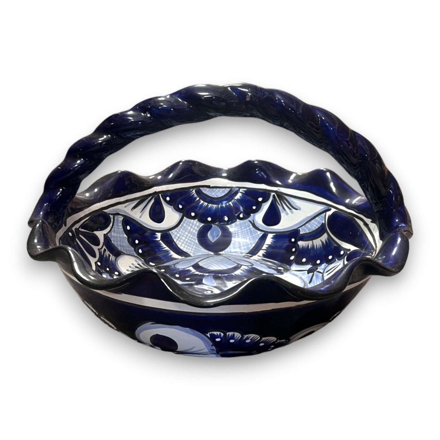 Talavera Fruit Basket - Hand-Painted Artistry